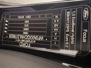 FORD Focus 1.0 Ecoboost MHEV 92kW...