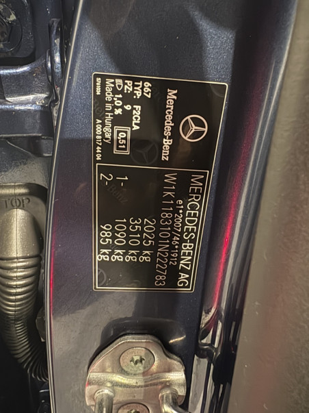 Mercedes Benz CLA 180d