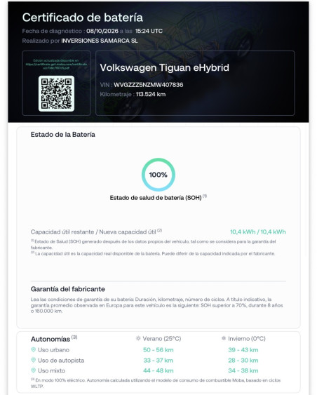 VOLKSWAGEN Tiguan Life 1.4 TSI eHybrid 180kW 245CV DSG